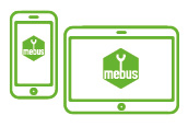 Mobilgeräte mit Mebus Logo